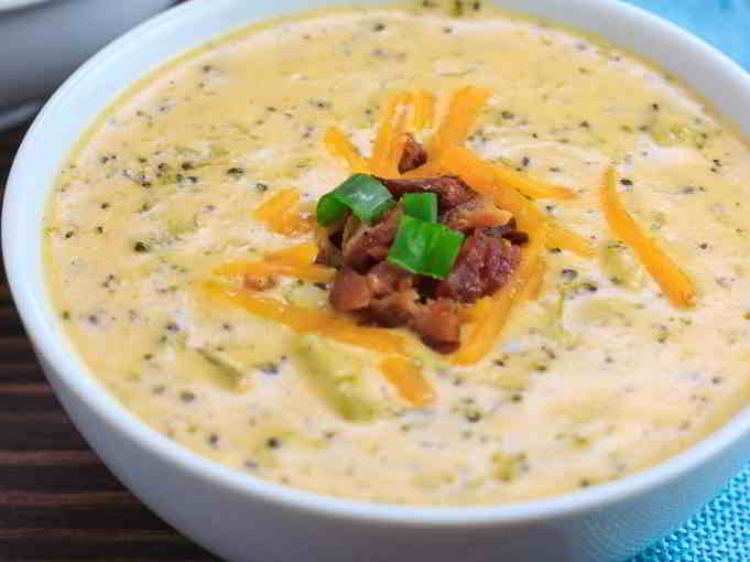 Instant Pot Keto Broccoli Chicken Bacon Cheese Soup