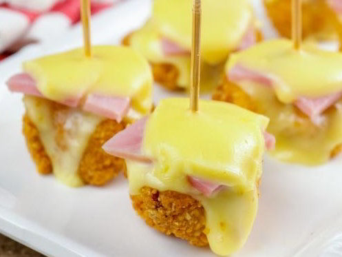 Keto Chicken Cordon Bleu Bites