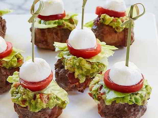 Keto Guacamole Burger Bites