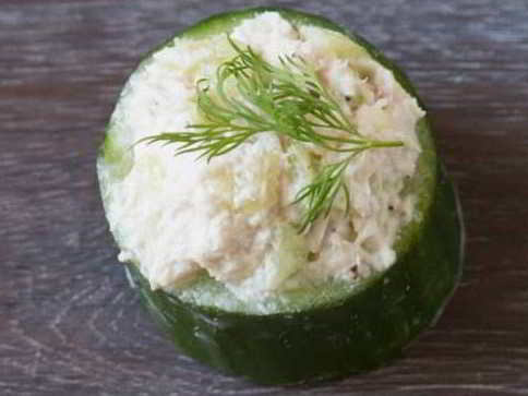 Keto Tuna in Cucumber Cups