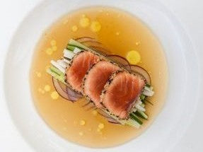 Kiwi Salmon with Sesame Crust & Ginger Glaze