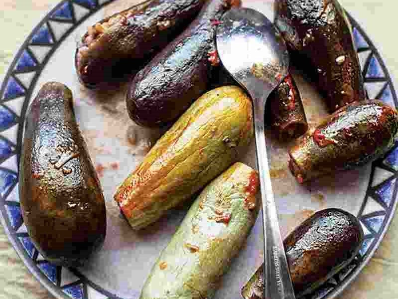 Lebanese Lamb Stuffed Eggplant