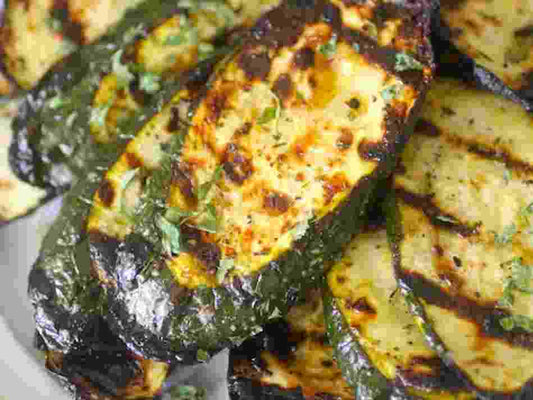 Lemon Garlic Grilled Zucchini