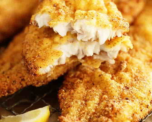 Lemon Pepper Fried Lemon Fish