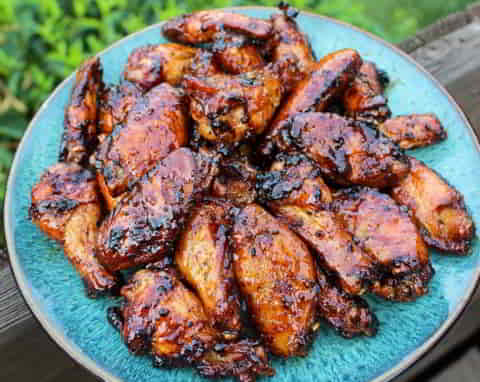 Maple Peach Sticky Wings