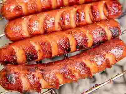 Marinated Grilled Hot Dogs