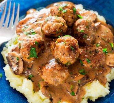 Meatballs in Mushroom Sauce