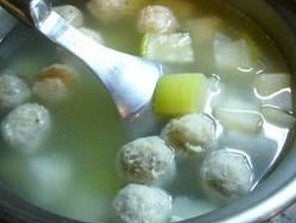 Melon Meatball Soup