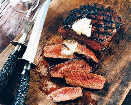 Mexican Rib Eyes with Lime Butter