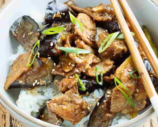 Miso Pork & Eggplant Stir-Fry