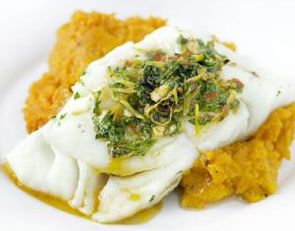 Moroccan Spiced Fish & Ginger Mash