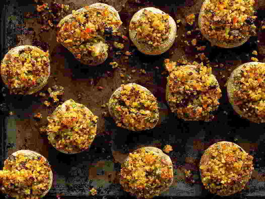 Moroccan Stuffed Mushrooms