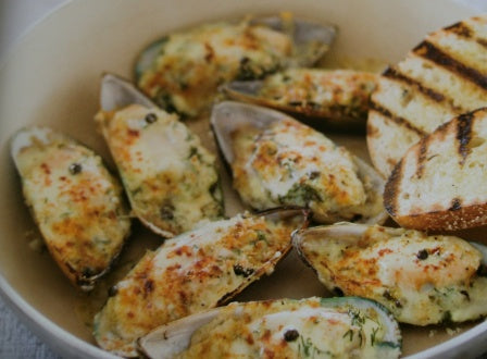 Mussels with Peppercorns