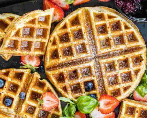 Oatmeal Cottage Cheese Waffles
