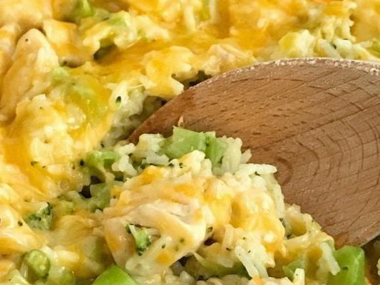 One Pot Cheesy Chicken Broccoli Rice