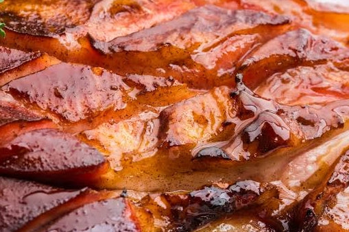 Orange Bourbon Glazed Ham
