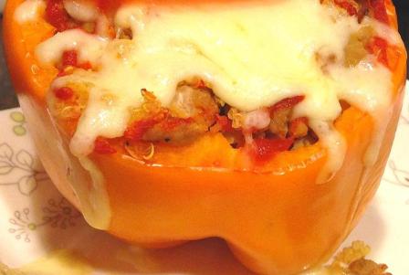 Stuffed Orange Bell Peppers