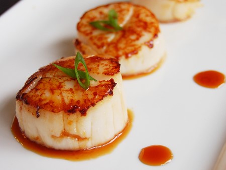 Orange Soy Glazed Scallops