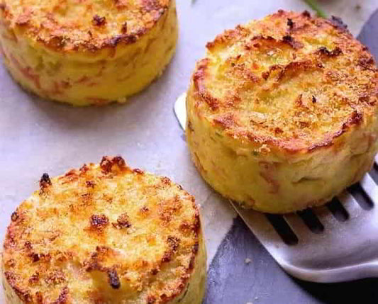 Oven Baked Mashed Potato Cakes