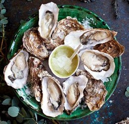 Oysters with Grapefruit & Gin Granita