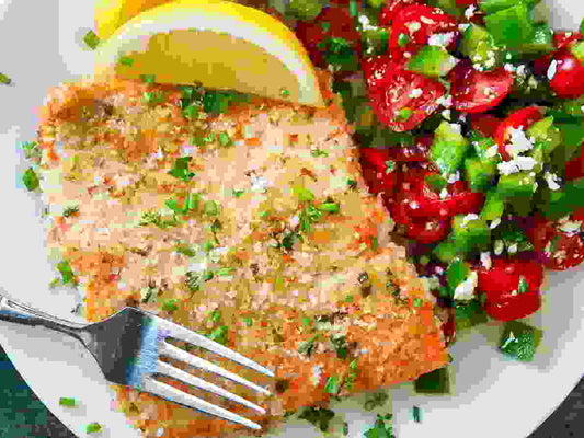 Panko Herb-Crusted Dijon Salmon