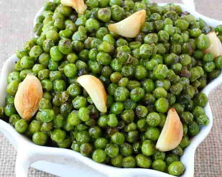Peas with Brown Butter and Garlic
