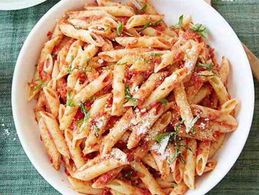 Penne with Sun-Dried Tomato Pesto