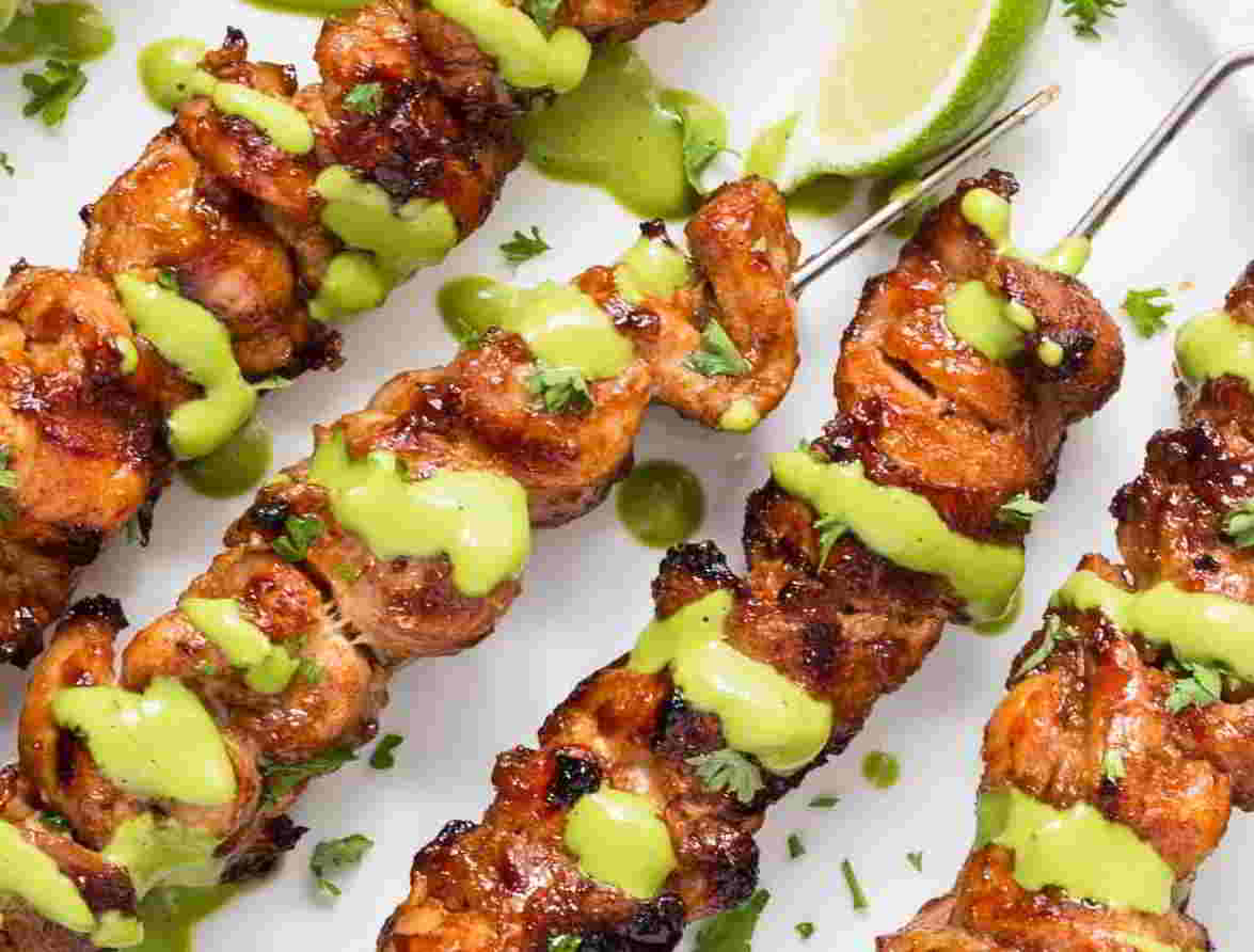 Peruvian Grilled Chicken Skewers