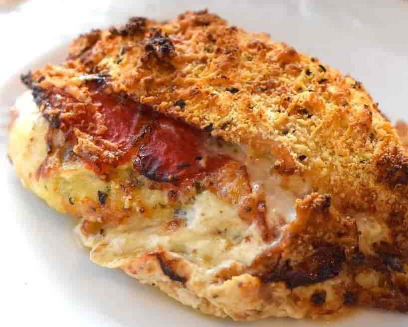 Pesto and Brie Stuffed Chicken