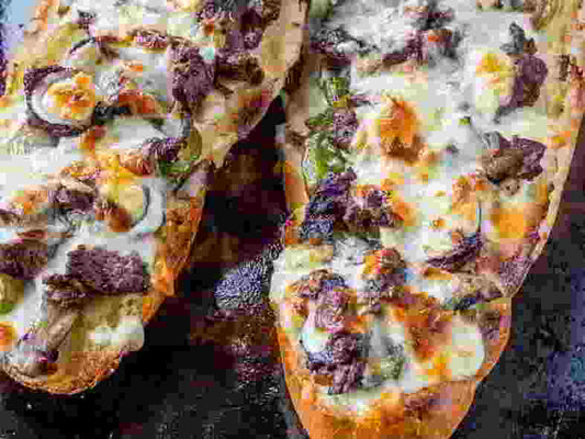 Philly Cheese Steak Cheesy Bread