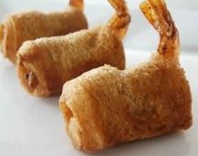 Prawn Rolls with 1000 Island Dressing