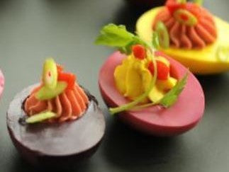 Rainbow Deviled Eggs