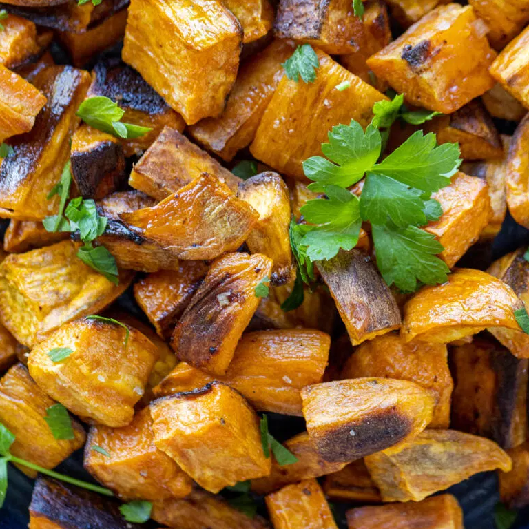 Roasted Cubed Kumera