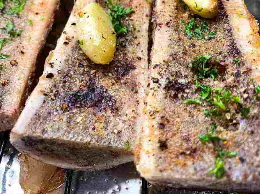 Roasted Garlic Bone Marrow