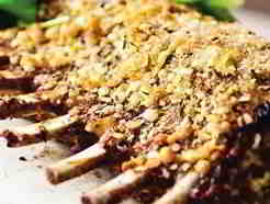 Roasted Rack Of Lamb With A Macadamia Crust