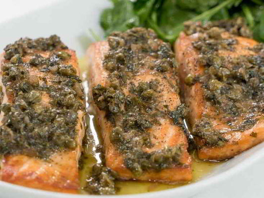 Rose Lemon Caper Salmon