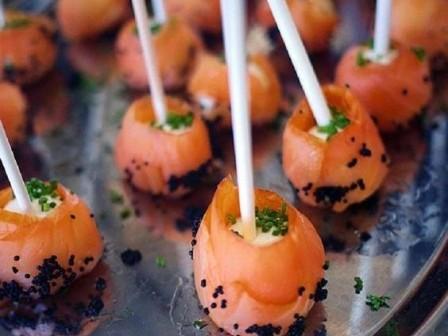Salmon Lollipops