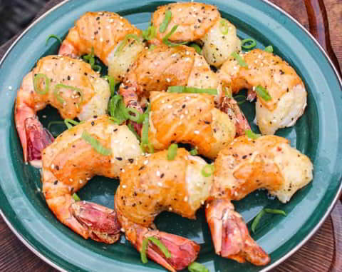 Salmon Wrapped Shrimp