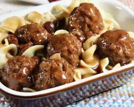 Sauerbraten Meatballs
