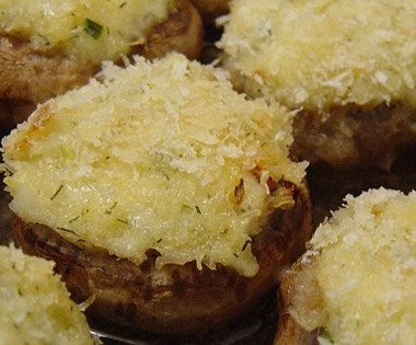 Savoury Crab Stuffed Mushrooms