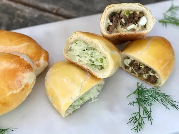 Savoury Mince Baked Pirozhki