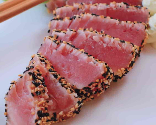 Sesame Crusted Tuna with Wasabi Cream