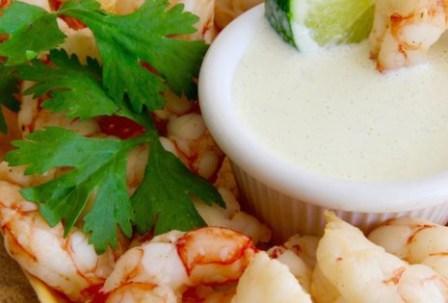 Shrimp Boil with Lime Mustard Sauce