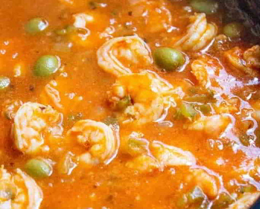 Shrimp Creole (Enchilado de camarones)