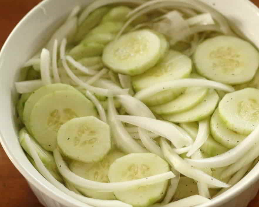 Sids Vinegar Cucumber Salad