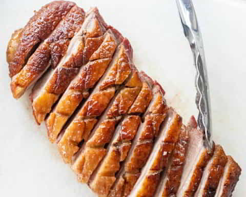 Smoked Duck Breast with Maple Bourbon Glaze