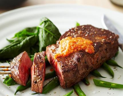 Steaks With Romesco Sauce