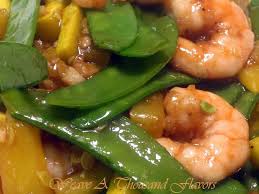 Stir-fry Snow Peas with Prawns