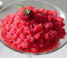 Fresh Strawberry Granita