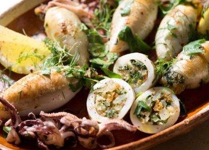 Stuffed Squid Sicilian